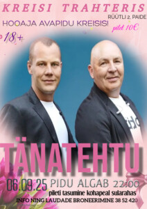 HOOAJA AVAPIDU! TÄNATEHTU